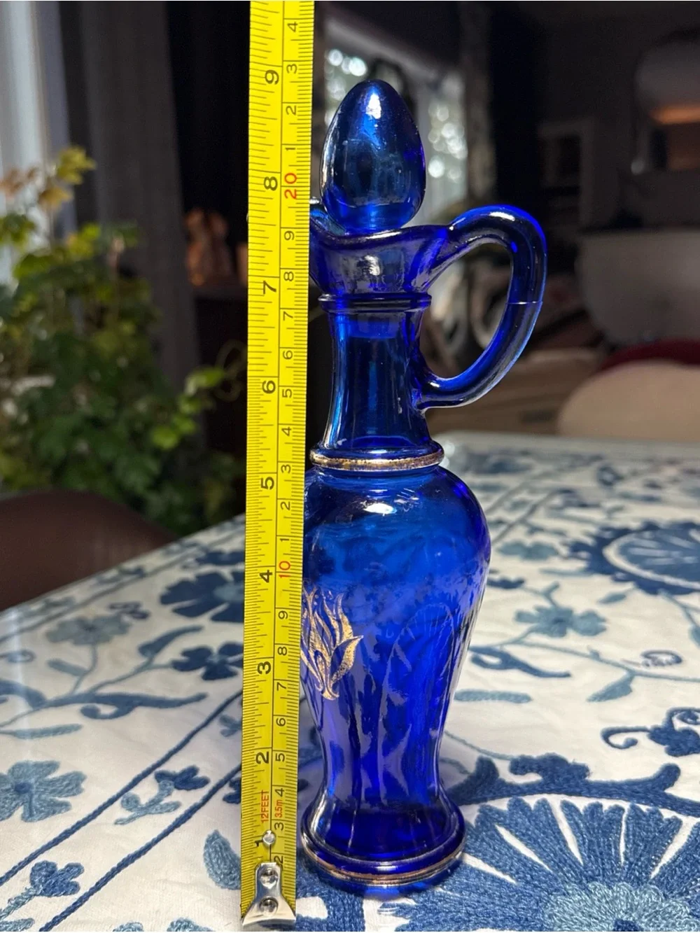 Vintage Avon Cobalt Blue Decanter Vase Pitcher Classic Ralph Cottage Country